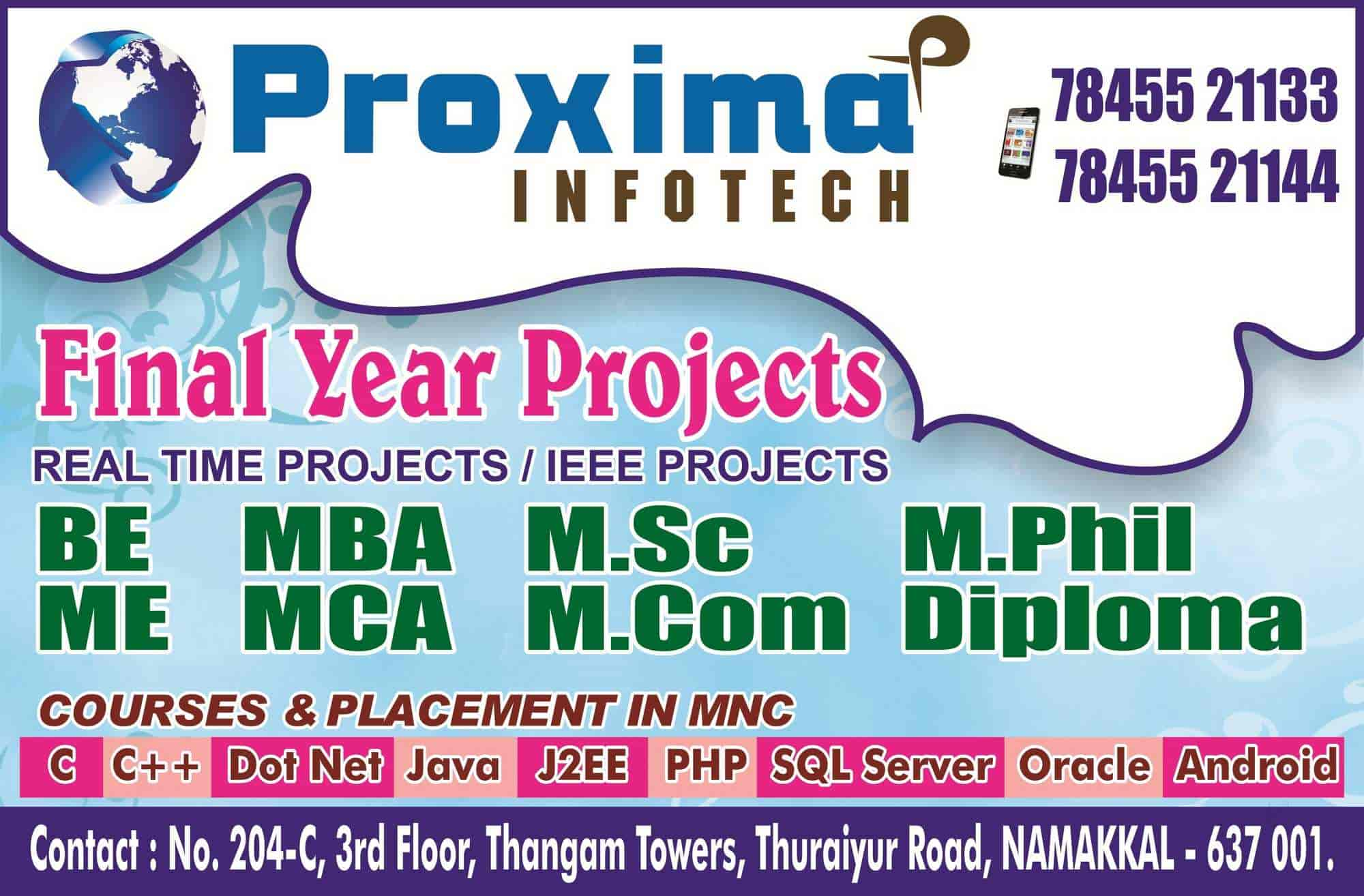 Proxima Infotech - Training Institutes - Namakkal