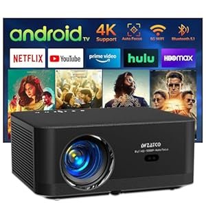 Wzatco Neo (upgraded), Fully Automatic, Full Hd Native 1080p, 4k Hdr Android Projector For Home