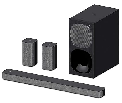 Sony Ht-s20r Real 5.1ch Dolby Digital Soundbar For Tv With Subwoofer And Compact Rear Speakers, 5.1ch Home Theatre System