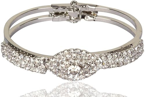 Silver Metal Platinum Bracelet For Women