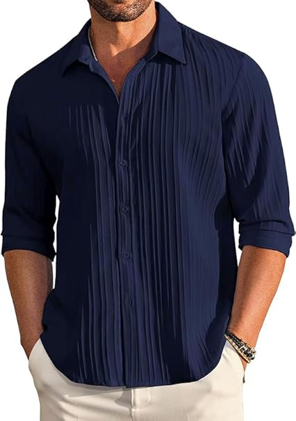 Casual Button Down Long Sleeve Shirts