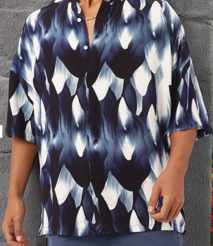 Abstract Printed Relaxed Fit Shirts